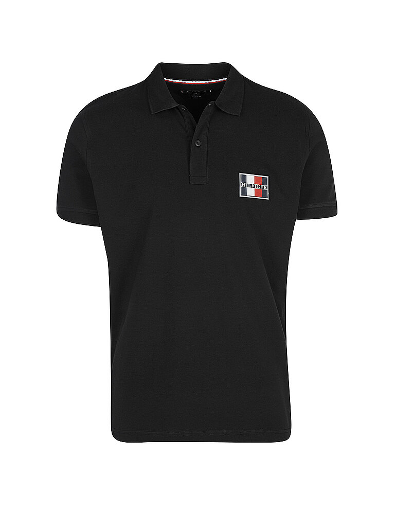TOMMY HILFIGER Poloshirt Regular Fit schwarz | M